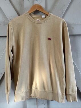 Levi’s Standard Crewneck Sweatshirt – Men’s Medium – Pale Mustard Yellow